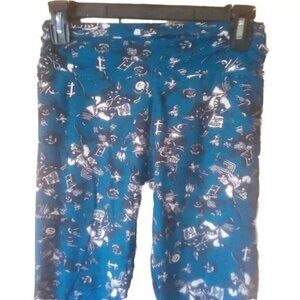 LuLaRoe Halloween Print Leggings OS One Size Blue Spooky Stretch